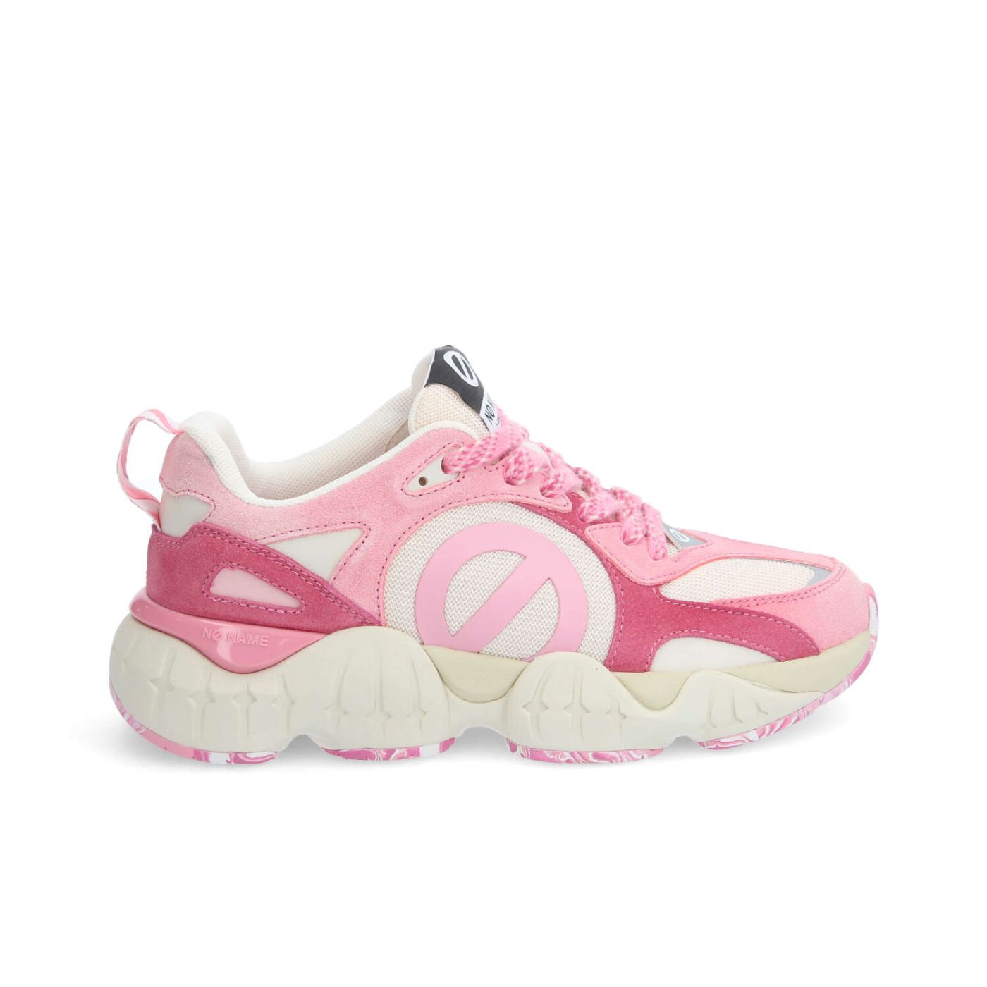 KRAZEE MILKSHAKE W - SUEDE/KNIT/SUED - PINK/OFF WHITE